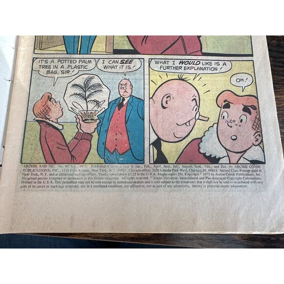 Archie Comics Archie And Me Comic No #80 January 1976 Issue Bagged Boarded - Picture 5 of 6